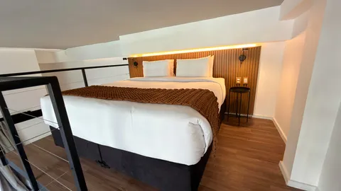 Loft at Heritage X, with a mezzanine and high ceilings