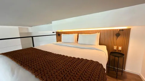 Loft at Heritage X, with a mezzanine and high ceilings