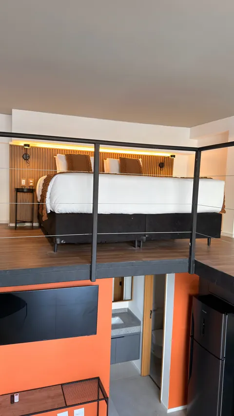 Loft at Heritage X, with a mezzanine and high ceilings