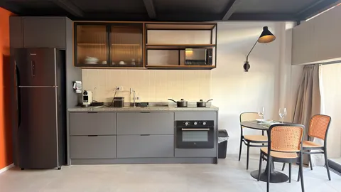 Loft at Heritage X, with a mezzanine and high ceilings