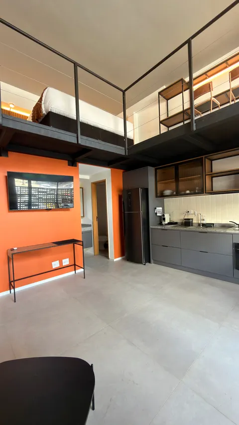 Loft at Heritage X, with a mezzanine and high ceilings