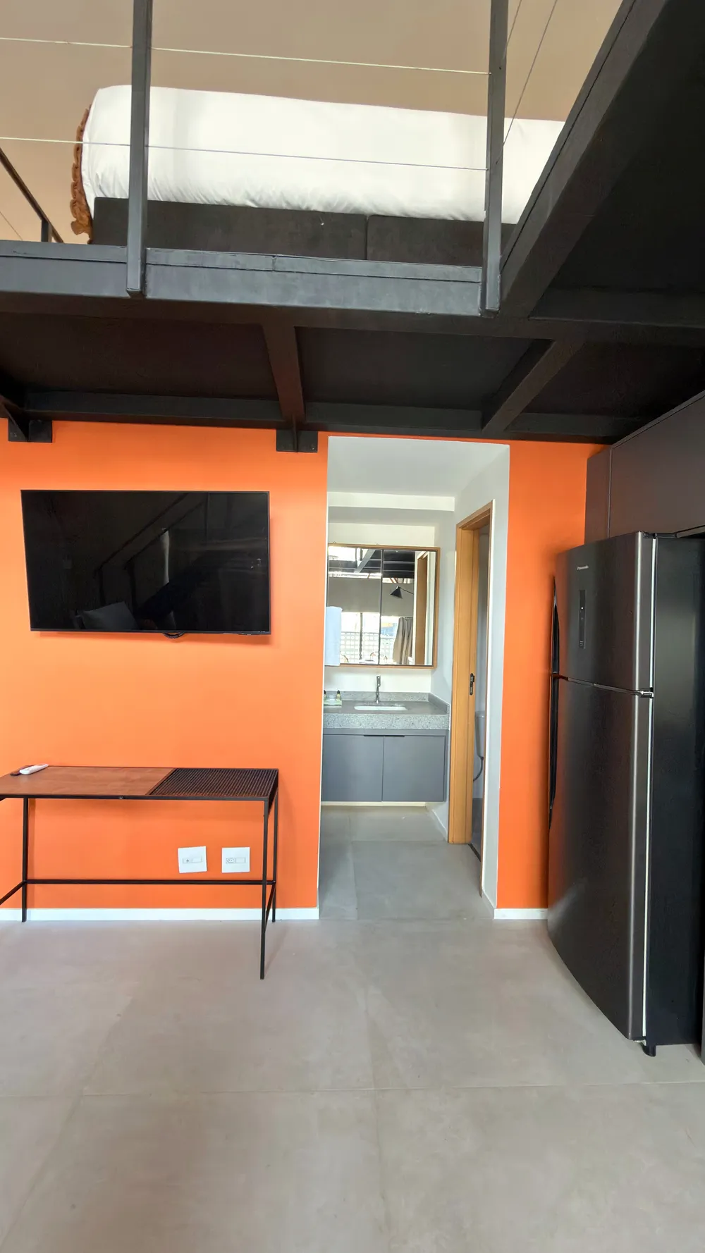 Loft at Heritage X, with a mezzanine and high ceilings