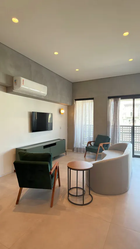 Two-bedroom Master Apartment at Heritage X, with a living area, kitchen and balcony