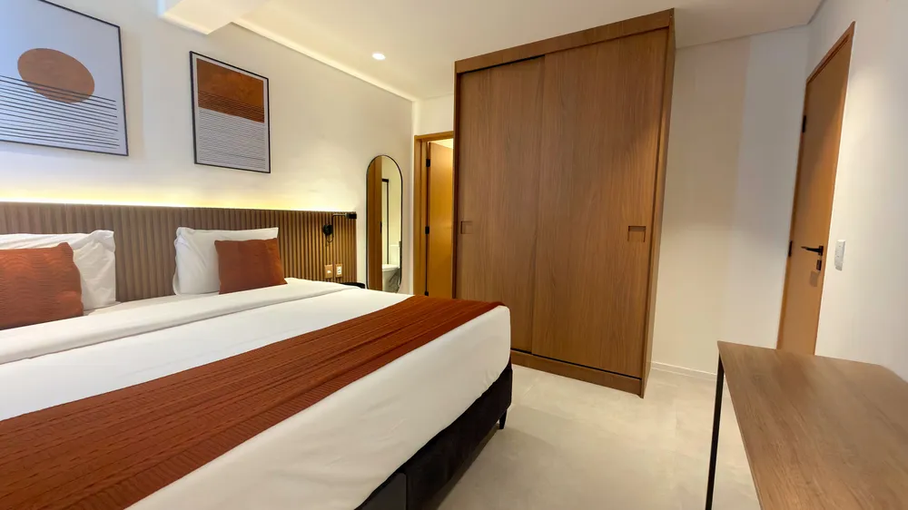 Two-bedroom Master Apartment at Heritage X, with a living area, kitchen and balcony