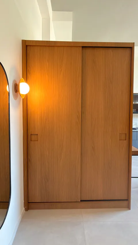 Studio at Heritage X, with a king bed, living area and equipped kitchen