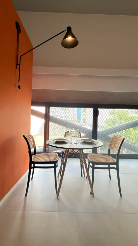 Studio at Heritage X, with a king bed, living area and equipped kitchen